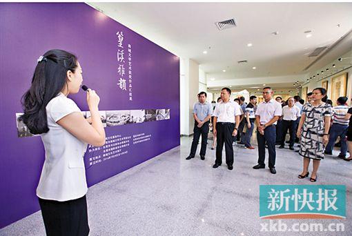 ■圖為首場展覽,主題為“篁溪雅韻——南城文學(xué)藝術(shù)獲獎作品匯報展”。